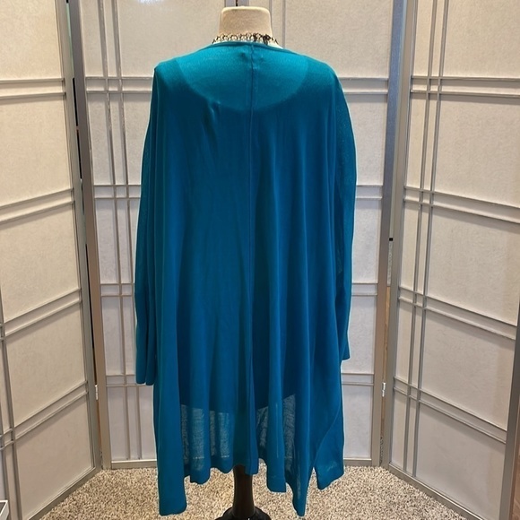 * Chico's Teal Open Cardigan Size 3 - Picture 2 of 5